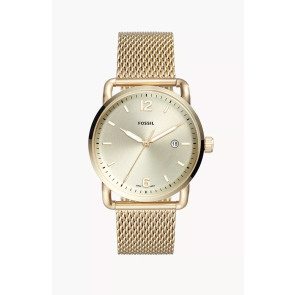 Watch strap Fossil FS5420 Stainless steel Gold Toned 22mm